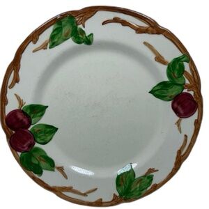 Franciscan Apple Dinner Plate USA Hand Painted Vintage 10” Oven Safe
